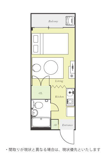 ユニオンマンスリー読売ランド前１ 105 1R 画像1