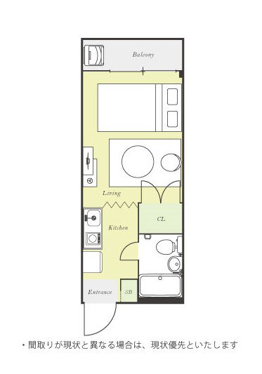 ユニオンマンスリー読売ランド前１ 203 1R 画像1