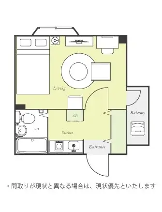 ユニオンマンスリー原木中山プラシード１ 206 画像1