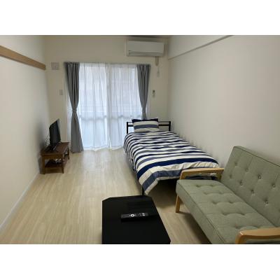 【トーマス南城】室内洗濯機置き場、ネット無料、バストイレ別、エアコン付き、EV/AL付、TVモニターホン、学校近く 画像2