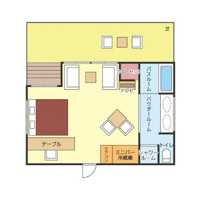 ≪ホテルタイプ≫グッドステイ沖縄カンナリゾート『ダブルルーム・ガーデンタイプ』≪リゾートシリーズ≫ 画像1