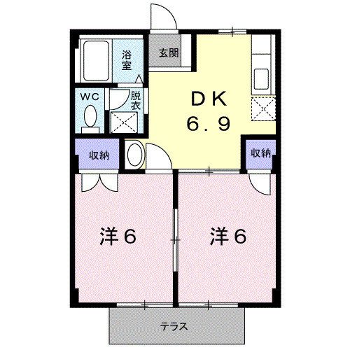 ハイツパークサイド 201・洋室 画像1